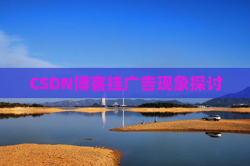 CSDN博客挂广告现象探讨